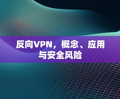 反向VPN,概念、应用与安全风险